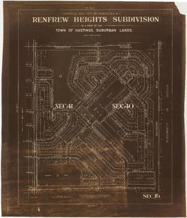 Sectional map, city of Vancouver, B.C. : Renfrew Heights, subdivision in a part of the town of Ha...