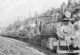 'Baldwin' locie [locomotive] on Eagle River and Northern Railway - Brooks-Scanlon-O'Brien Company...