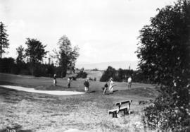 [View of the fourth green at Jericho Country Club]