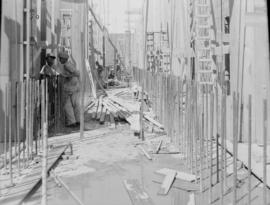 Erecting Forms for Basement Walls of Bulk Storage