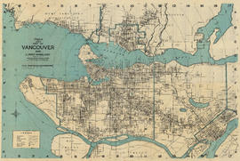 Wrigley's 1930 map of Vancouver and Lower Mainland