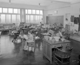[Children in a classroom in the Crippled Children's Hospital - 250 West 59 Avenue]