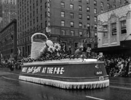 B.C. Electric float in 1950 P.N.E. Opening Day Parade