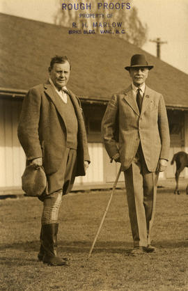 Eric W. Hamber with Lord Athlone at Minnekhada stables
