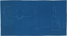 1886-1936 Pioneer monument [plan and side elevation]