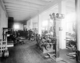 [Interior of The Canadian Fairbanks Co. Ltd. machine shop - 101 Water Street]