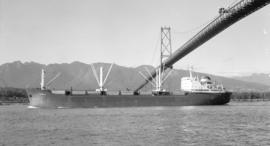 M.S. Briem [passing under Lions Gate Bridge]