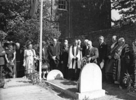 [Commemoration ceremony at Captain George Vancouver's grave]