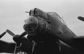 [An Avro Lancaster bomber on display at airshow]
