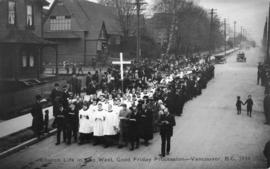 Church life in the West, Good Friday Procession - Vancouver