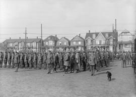 29th Battalion and Yukon Detachment [parade ground inspection]