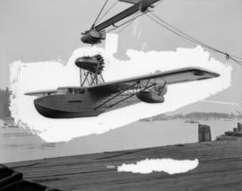 Boeing Aircraft Co. of Canada, "Totem" flying boat CF-ARF on hoist