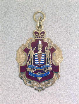 [Badge of the City of Vancouver presented to Mayor Charles Edwin Thompson]