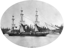 H.M. Ship "Chanticleer" [in Esquimalt harbour, Vancouver Island]