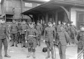 [Officers of the 158th Overseas Battalion at Cambie Street Grounds]