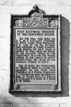 [The plaque on the monument to the St. Roch]