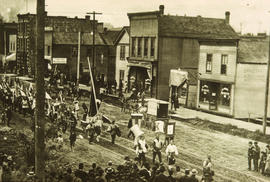 Chinese Funeral [of Lo Ming] at Hastings Street and Columbia Street