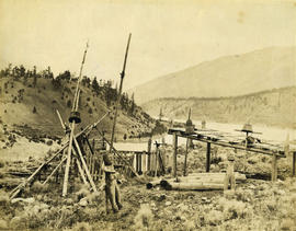 Indian cemetery near Lytton on the Thompson River below Spences Bridge