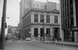 [Southeast corner of intersection of Granville and West Pender Street]