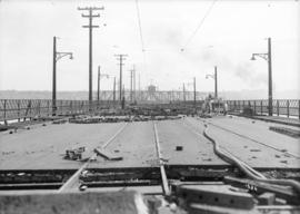 [Portion of Connaught Bridge (Cambie Street Bridge), damaged by fire]