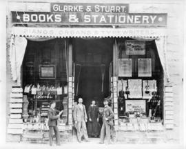 [Clarke and Stuart Books and Stationery store at 28 Cordova Street]