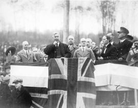 [Opening ceremony for the first Second Narrows Bridge]