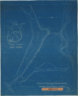 Plan of proposed development of hydro-electric power. Bridge River