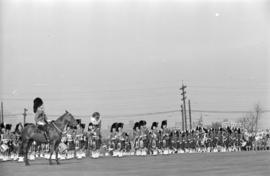 Seaforth Highlanders marching at the opening of the Seaforth Armoury
