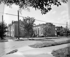 [View of Britannia High School, 1001 Cotton Drive, from Napier Street and Cotton Drive] in Grandv...