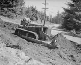 International Harvester Co. - Tractor clearing dirt at North Vancouver