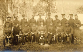 [A team participating in the Northwestern International Military Matches]
