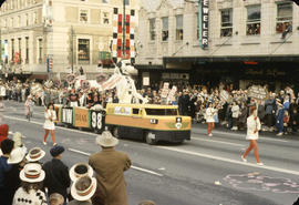 48th Grey Cup Parade, on Georgia and Howe, CKNW radio float