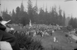 Unveiling of the Burns Memorial in Stanley Park