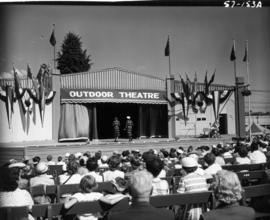 Fashion show on Outdoor Theatre stage