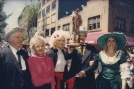 Group dressed in historical costumes