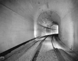 [Construction progress photo of the CPR Dunsmuir Tunnel]