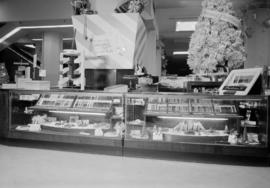 Hudson's Bay Co. display : Xmas decorations and pen counter