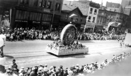 [The B.C. Electric Company float in the Dominion Day Parade]