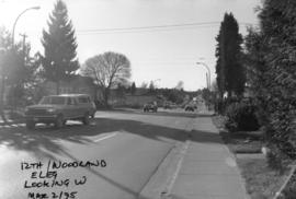 12th Avenue and Woodland [Drive] looking west