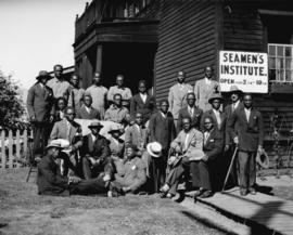 [Group of Black men at Seamen's Institute]