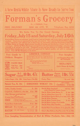 Forman's Grocery flyer