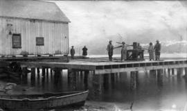 North Pacific Cannery [showing a] Japanese house,  jacks and  rollers