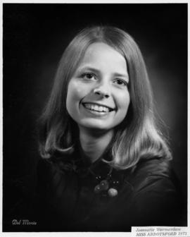 Jeannette Warmerdam, Miss Abbotsford 1973 : [portrait]
