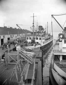 [The 'Lady Cynthia' and the 'Capilano' at dock]