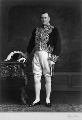 Lieutenant Governor Hamber in Windsor costume