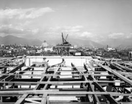 Falsework for deck of south approach