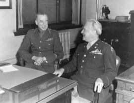 [Lieutenant General Kenneth Stuart and a U.S. Army Officer]