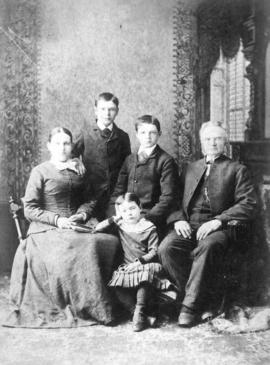 [Mr. and Mrs. John Cronk Vermilyea and their children]