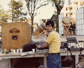 Barry Wong of Pender Guy radio at Powell Street Festival