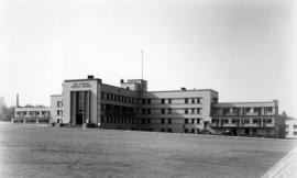 Exterior view of the T.B. [tuberculosis] Unit at Shaughnessy Hospital, Jean Matheson Pavilion